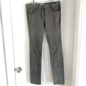 L’agence gray suede boot cut pants size 27 MK